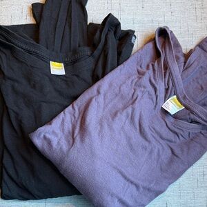 ONNO bamboo & cotton Black and Purple T-Shirts
